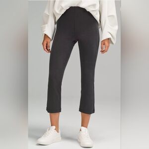 NWT Lululemon Ribbed Softstreme Zip Leg HR 25", Grey, Size 4